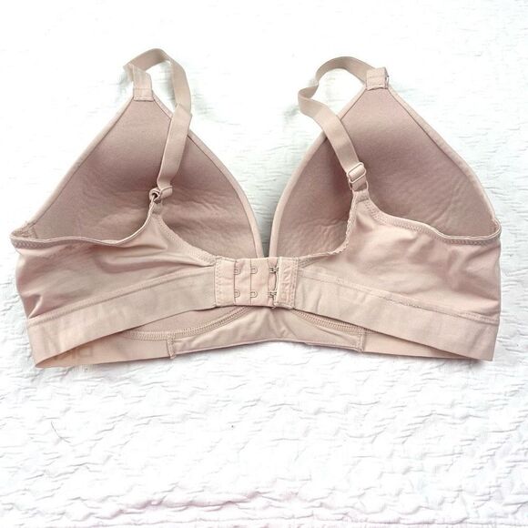BUY 1 GET 1 FREE DKNY Medium wire free nude pink tan bra comfortable every day - Picture 2 of 9